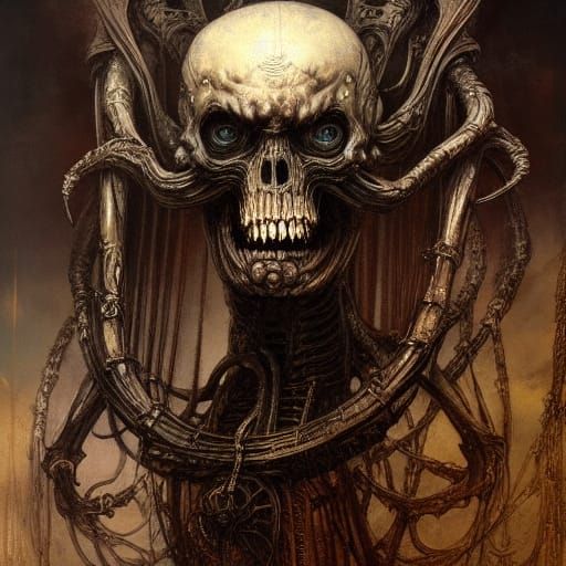 Gashadokuro Portrait in Dark Fantasy Style