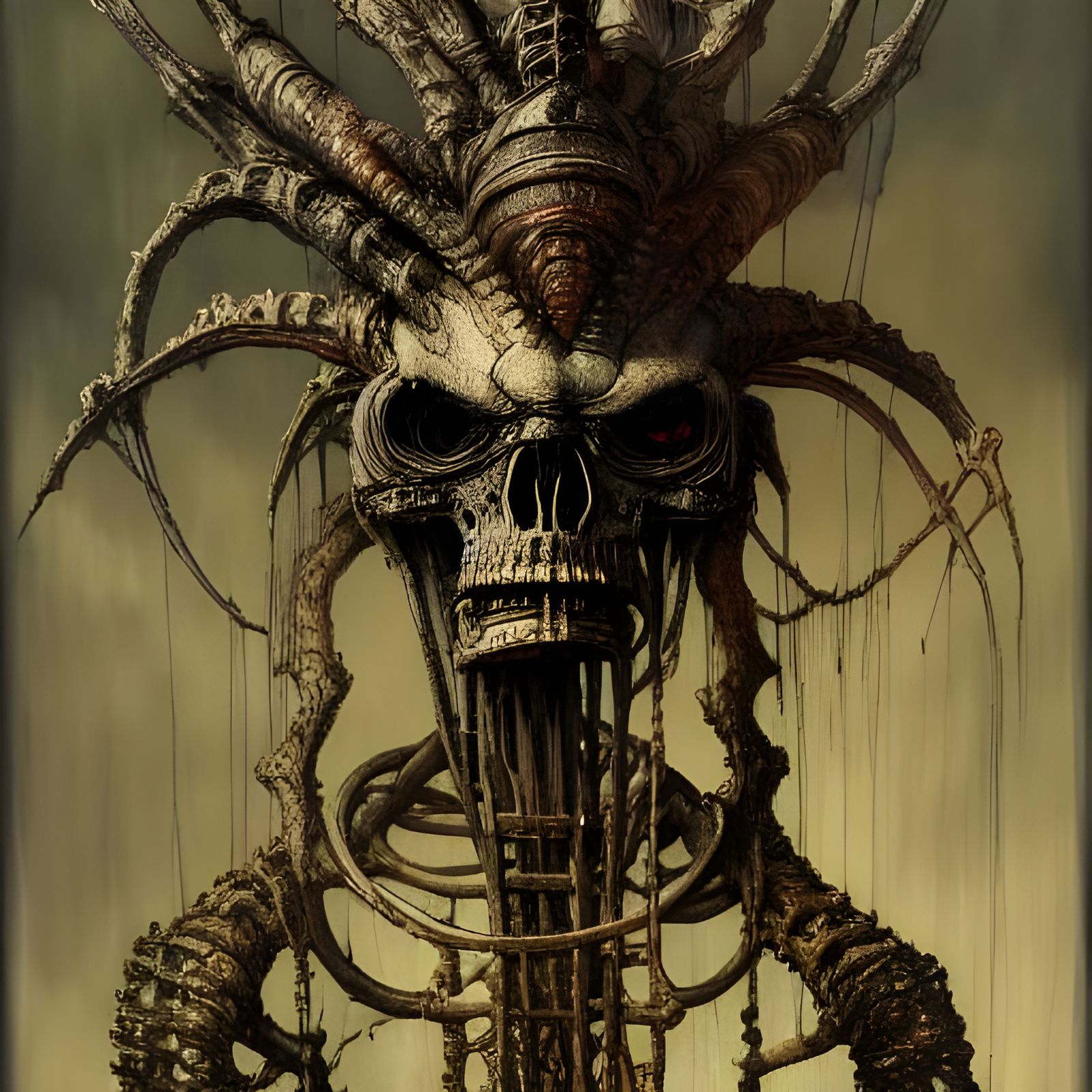 Gashadokuro Portrait in Dark Fantasy Style