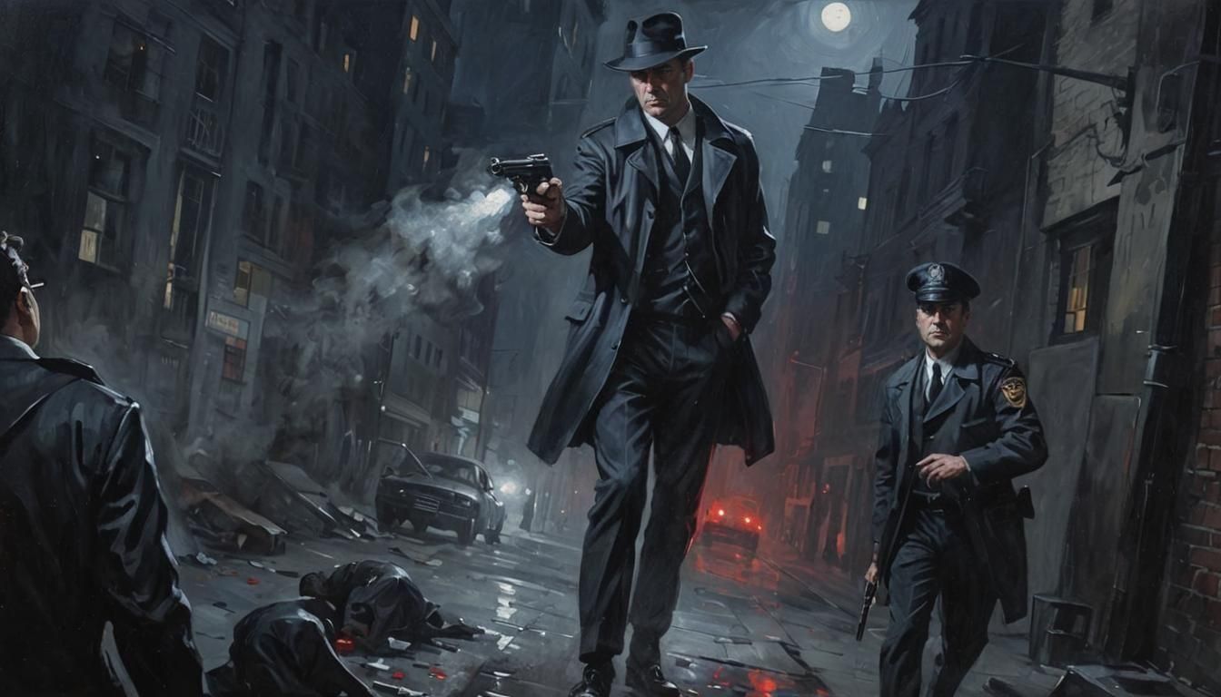 Noir Night: Secrets and Danger Painting