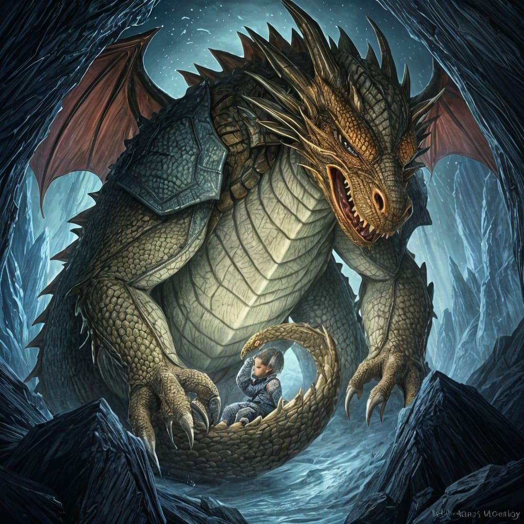 Mother Dragon and Baby: A Heartwarming Bond