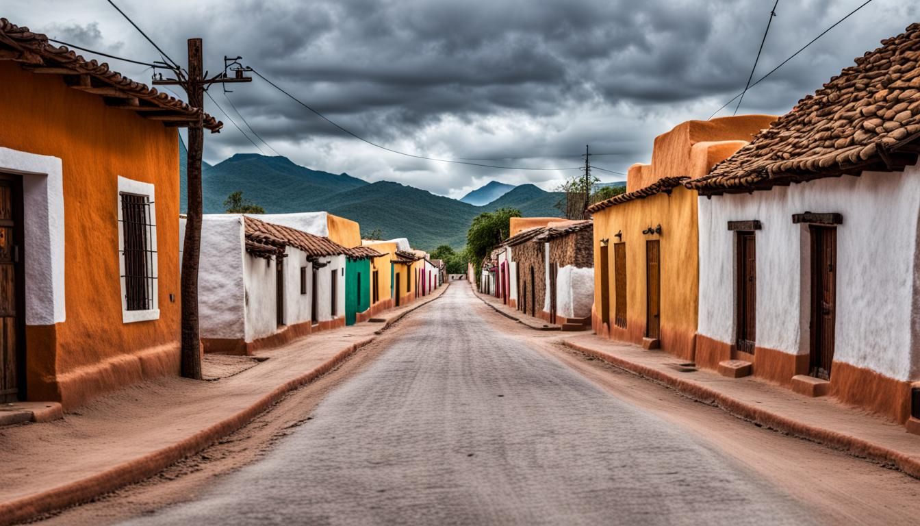 Mexico Village Street: Professional Photography