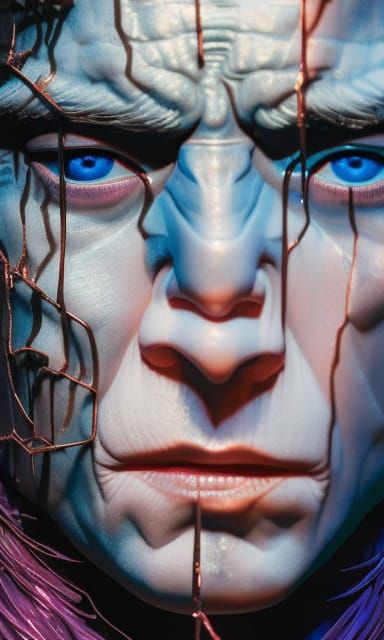 Detailed Composite Character Portrait in Pop Art Style