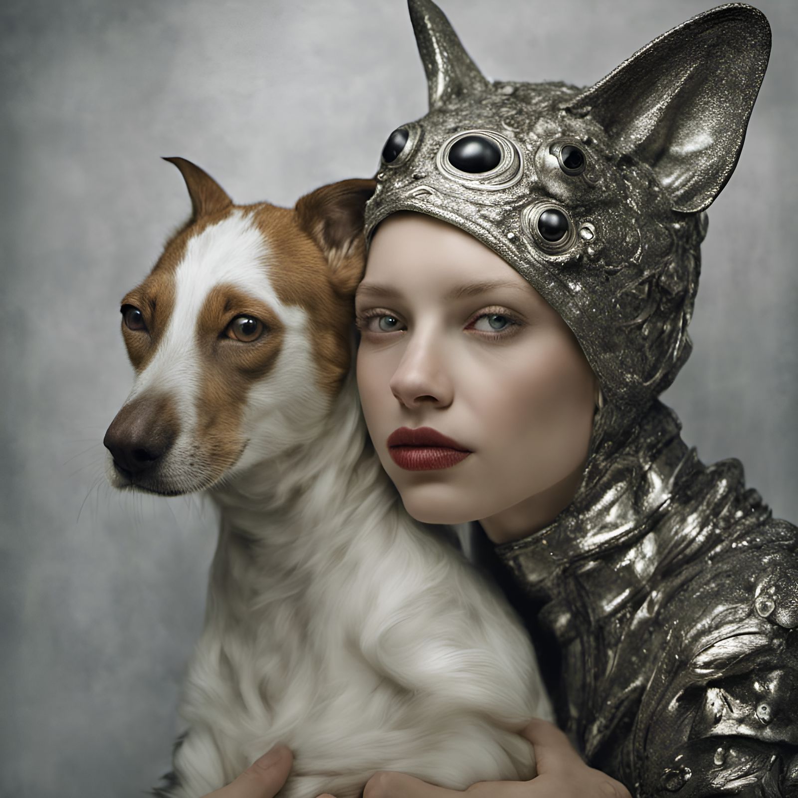 Photorealistic Alien Figures with Magic Particles