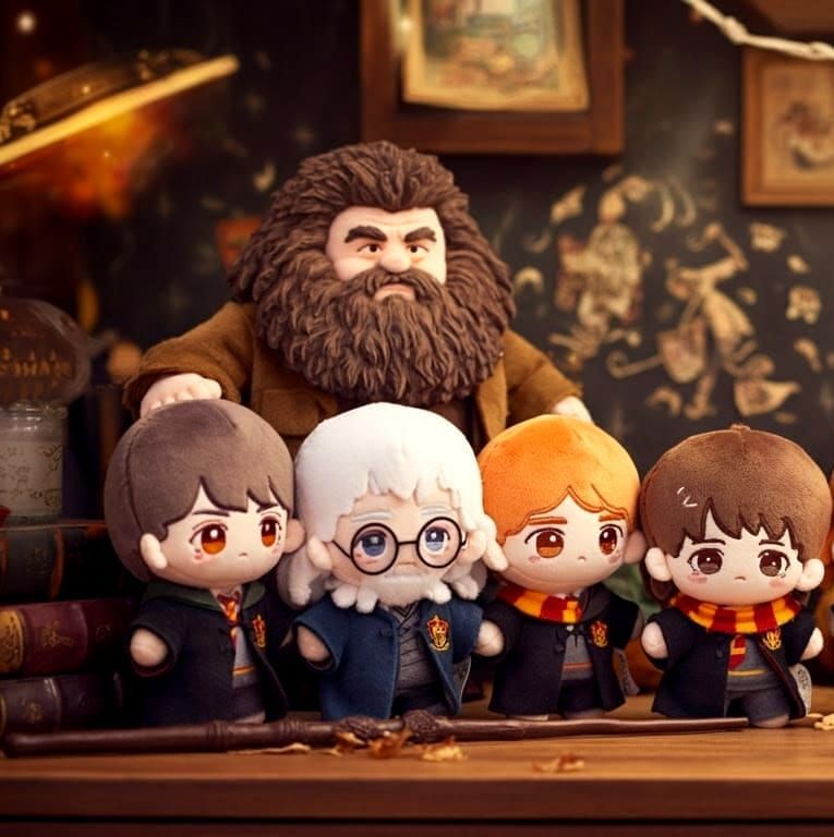 Enchanted Magical Friends Gather in a Young Fan's Room