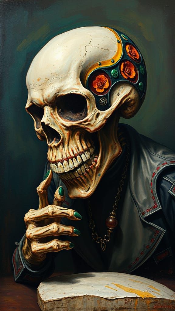 Cannibal Butcher Bone Tim Burton contrasting colors deep col...