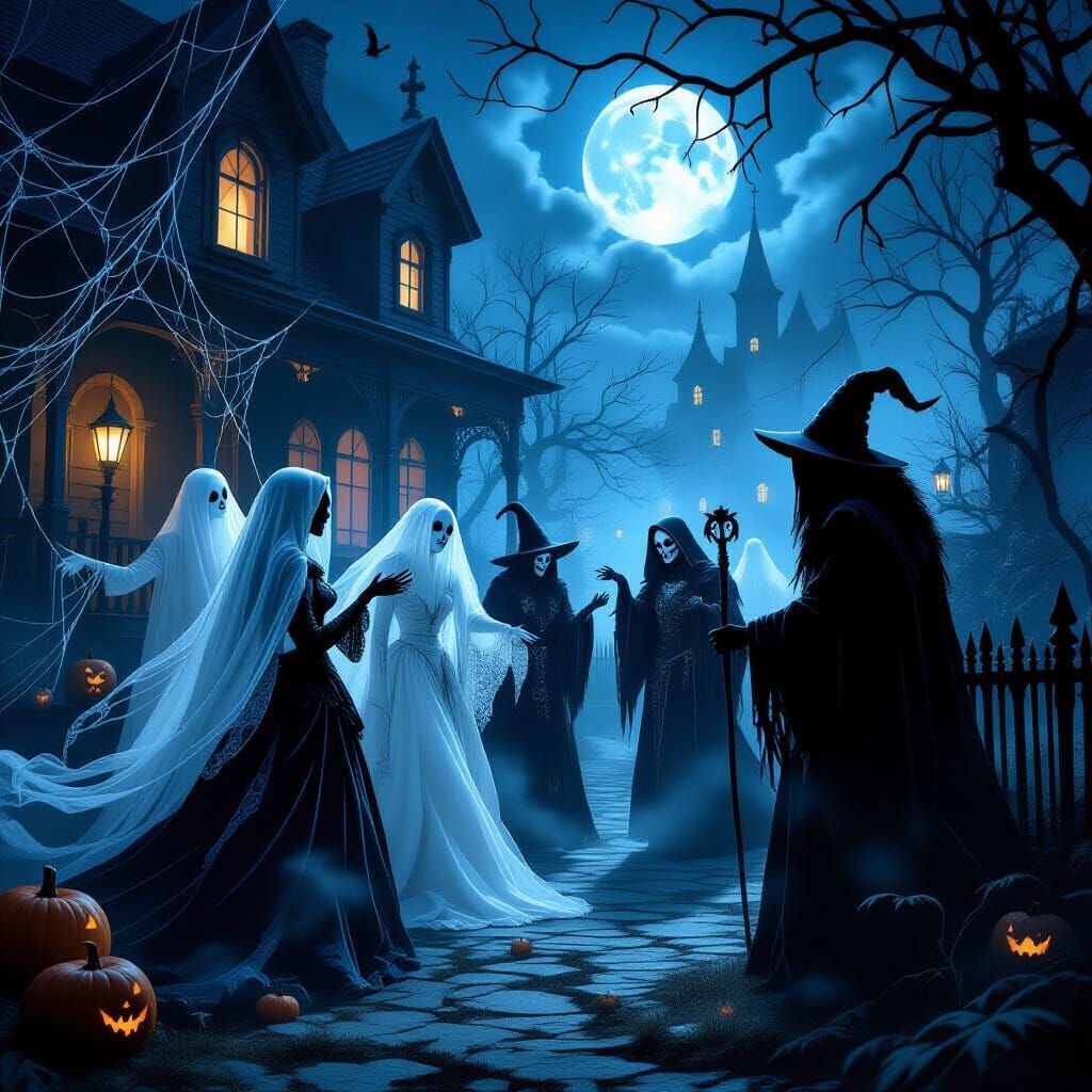 Halloween Haunt: Spirits, Demons, and Grim Reaper Party