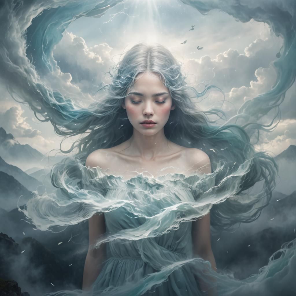 abstract dreamlike surreal portrait