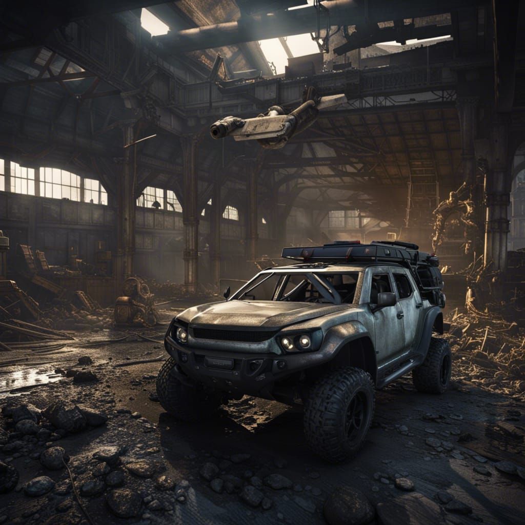 Post-Apocalyptic Swamp: Mechanic and Off-Road Vehicle