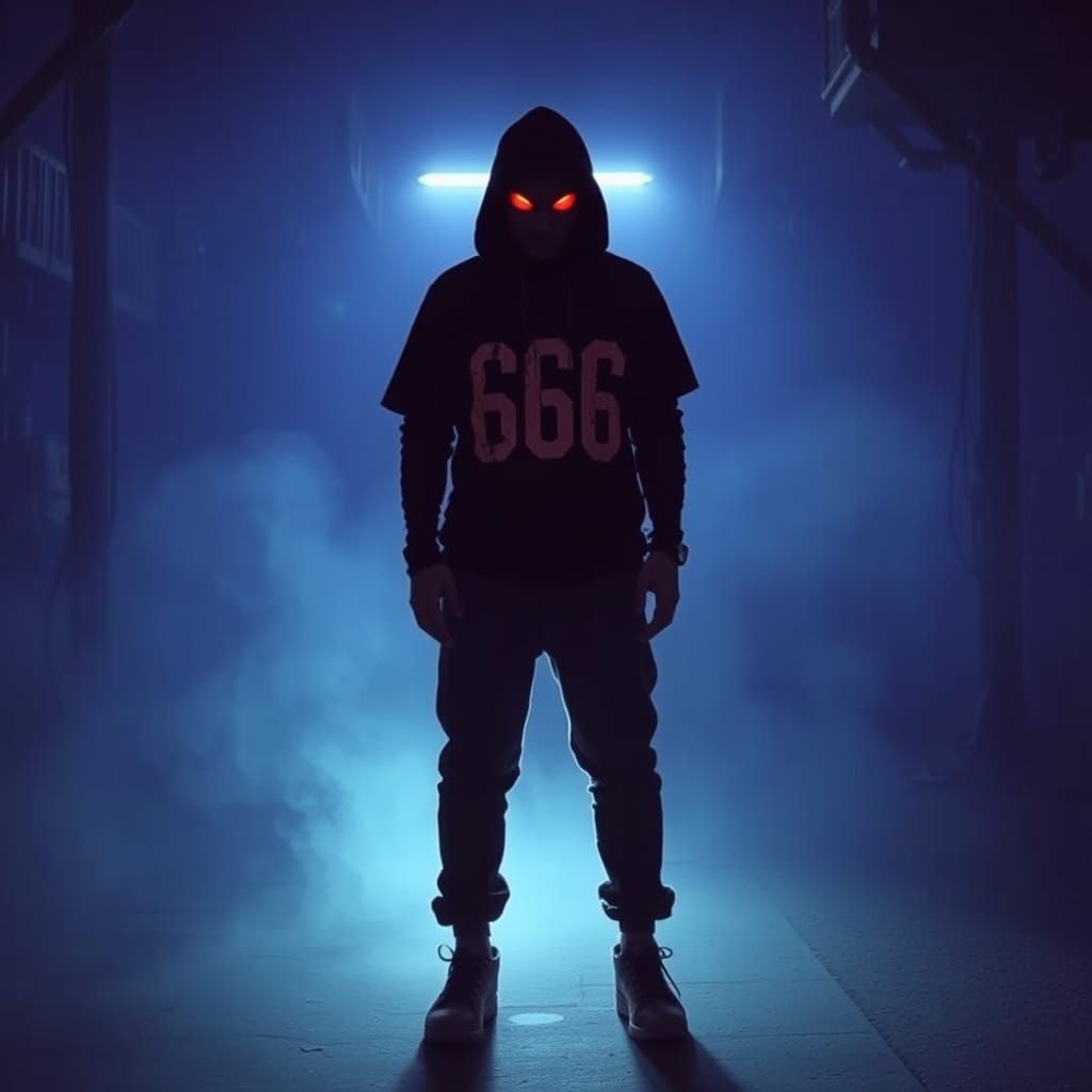 Fear of 666 in Dark Gothic Cyberpunk Style