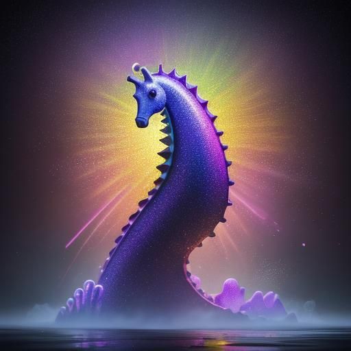 Whimsical Chocolate Factory with Sugar Seahorse in Anime Sty...