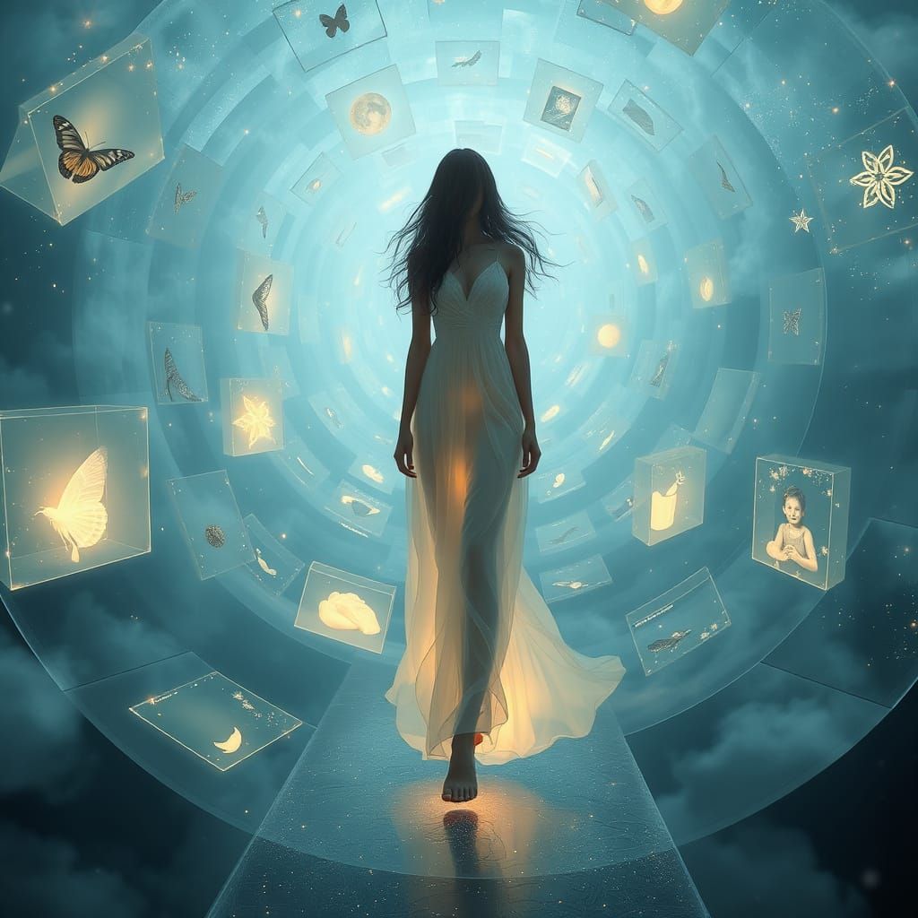 Divine Woman in Dreamlike Geometry