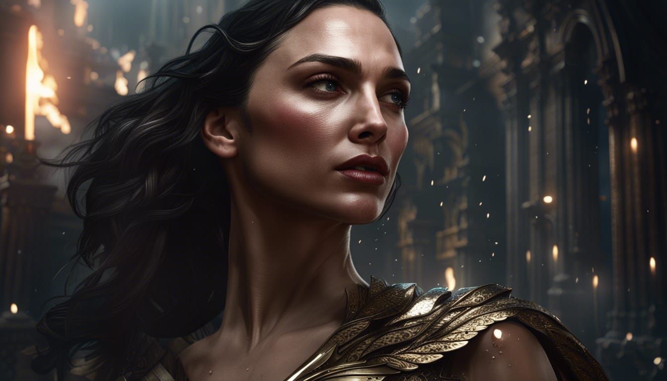 Gal Gadot: Dark Fantasy Portrait in 8K Resolution