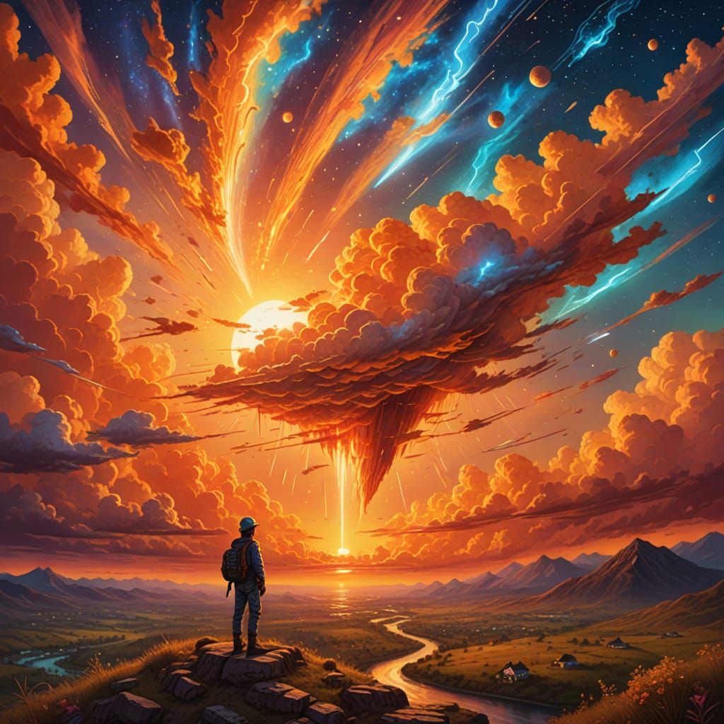 Postman from Heaven Delivers Cosmic Message Amidst Blazing S...