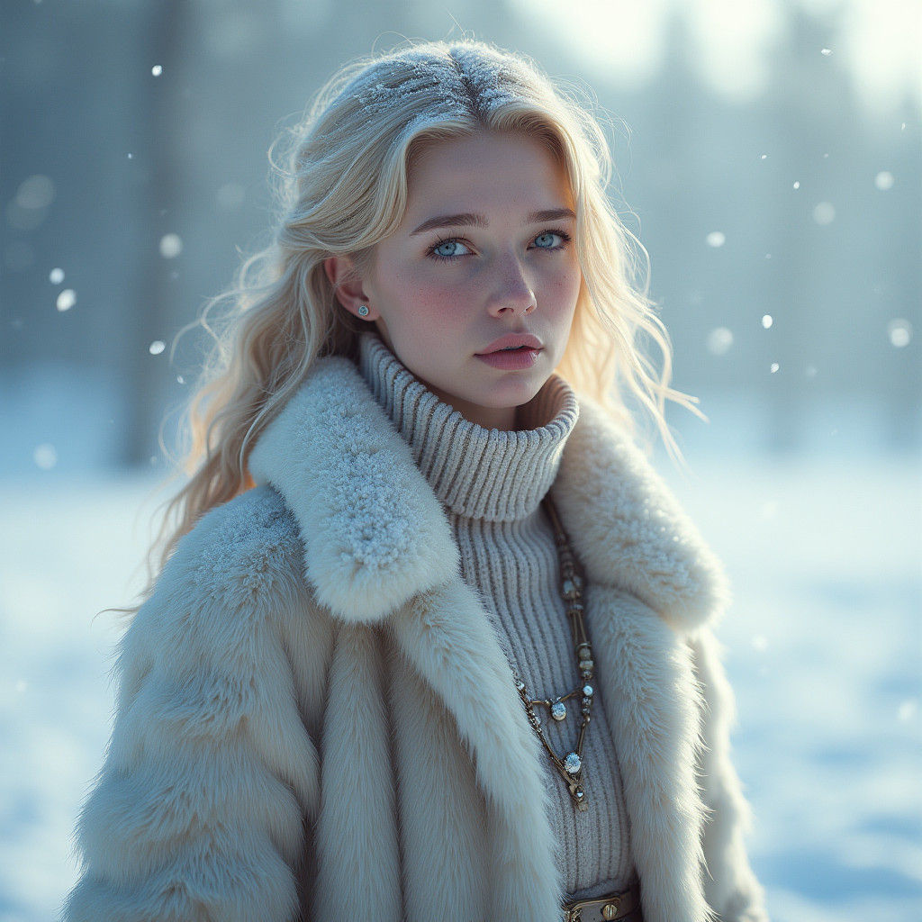 Snow Queen: A Fantasy Concept Art Portrait