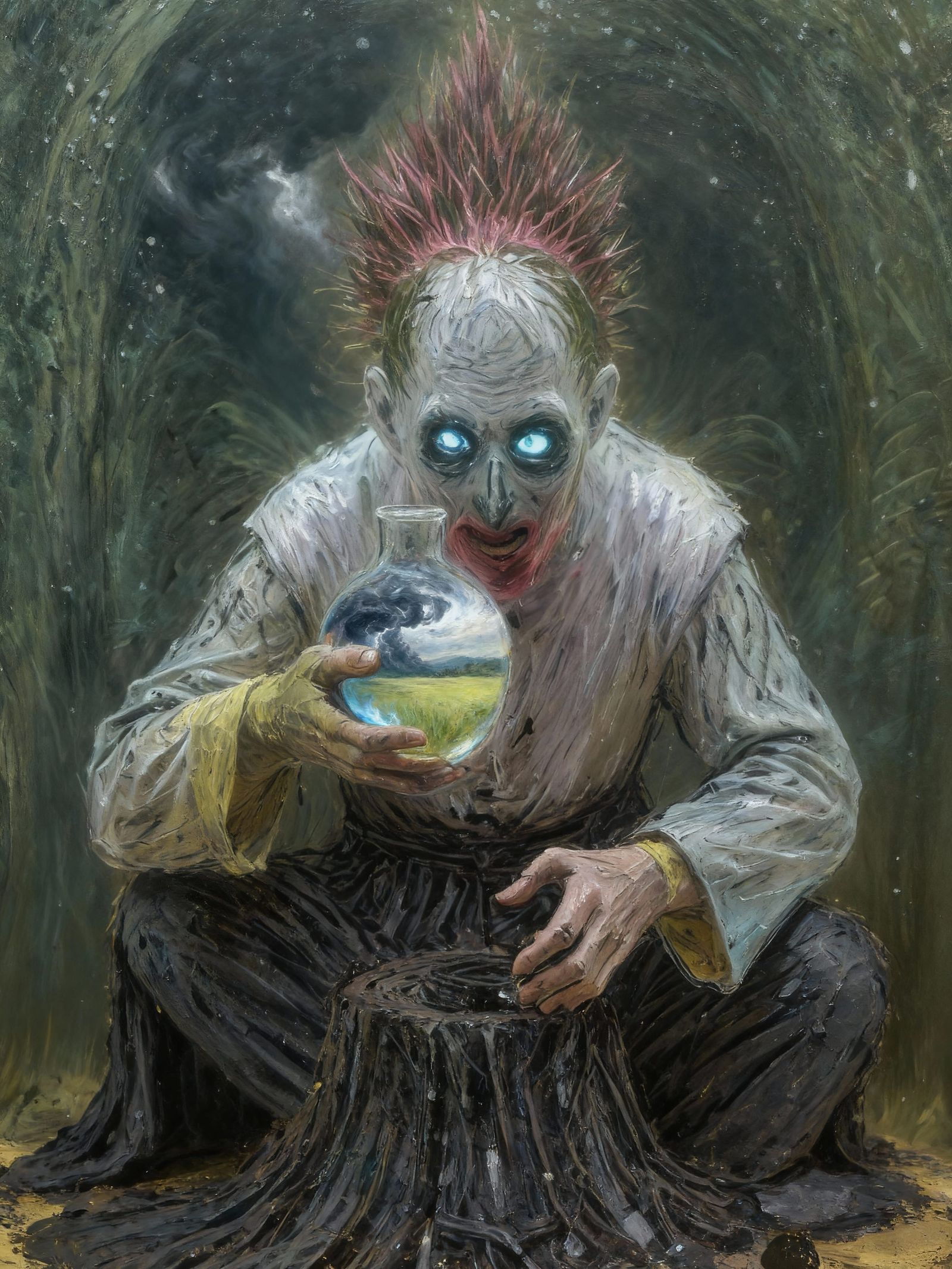 Glassblower Crafts Orbs of Elemental Forces