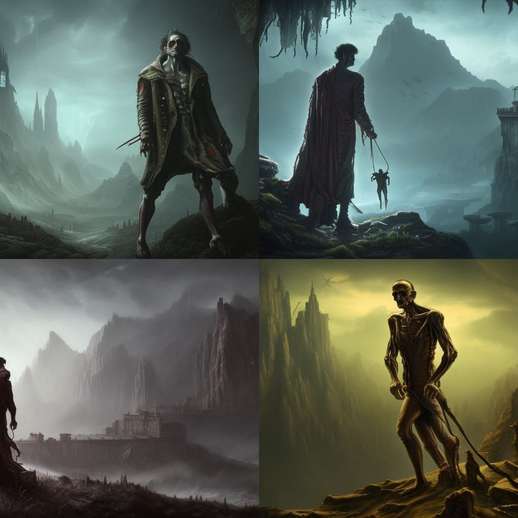 High Definition Frankenstein in a Horror Art Style