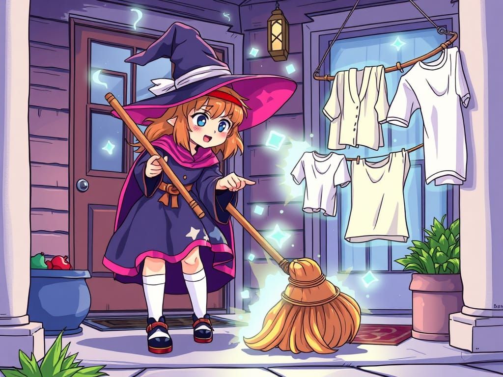 "Let's see... This enchantment looks neat... Whoops!"