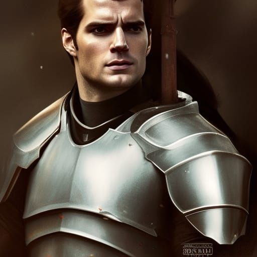 Henry Cavill as a Knight