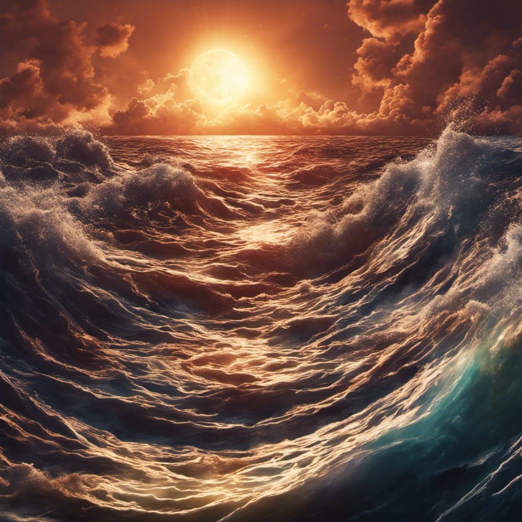 Hyperrealistic Solar Energy Concept Art in Deep Color