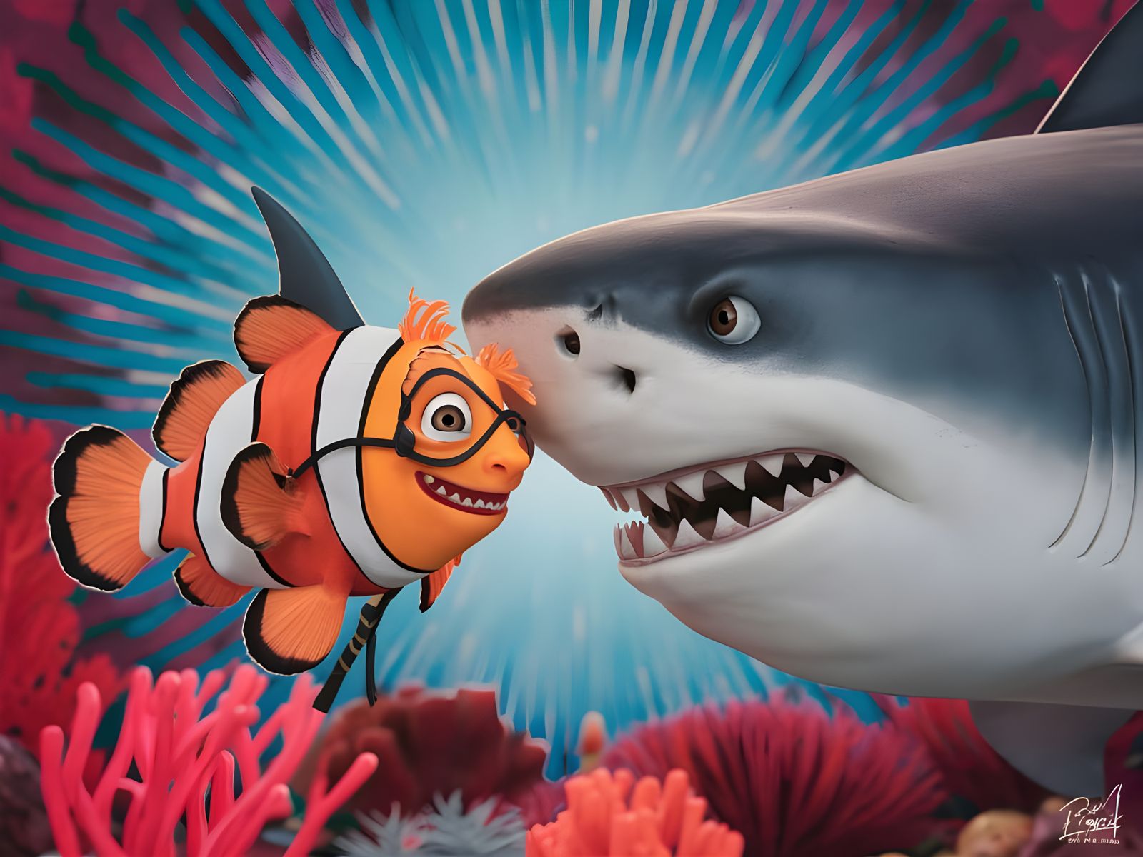 Bruce Didn't Care Much for Finney's Shark Costume