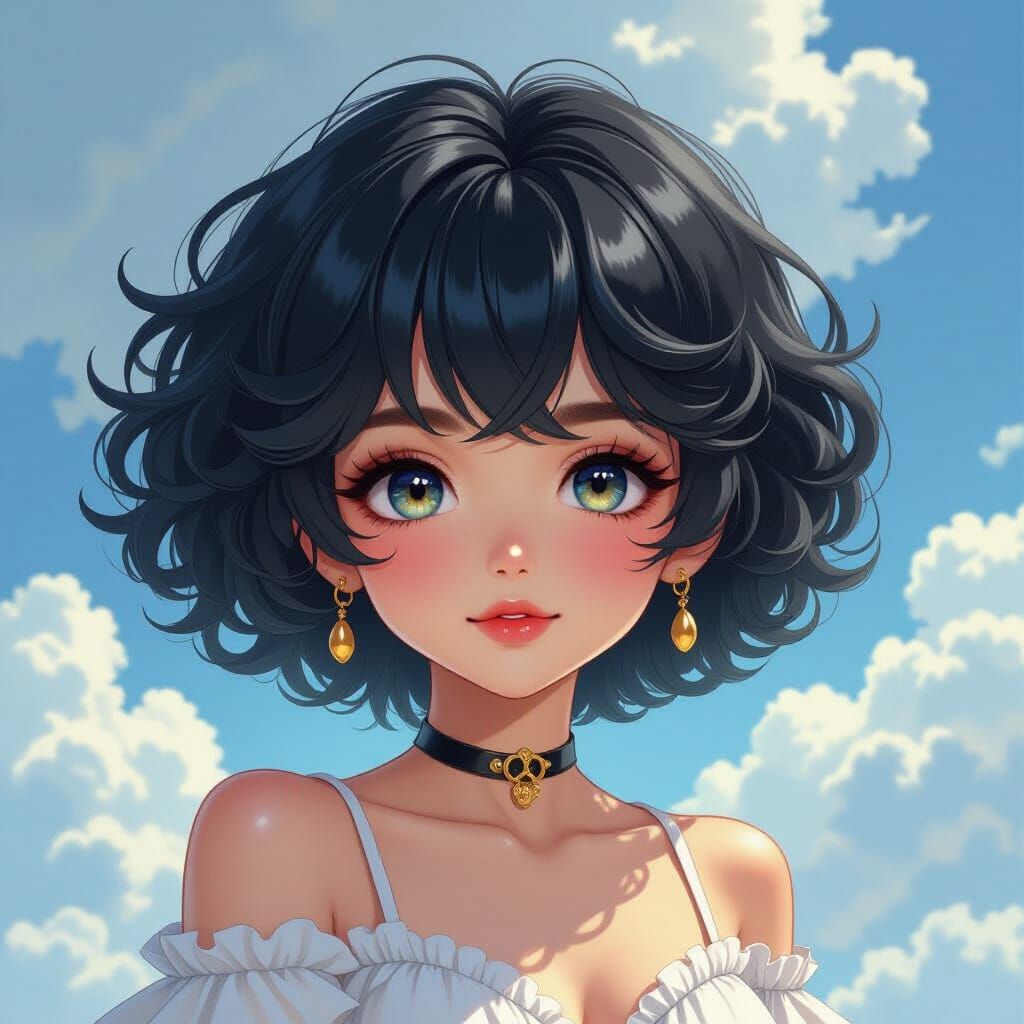 Chibi Fantasy Character Portrait in Dynamic Pose