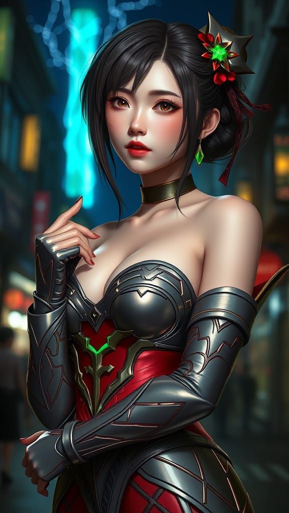 Yae Miko as High-Fashion Model in Zanarkand