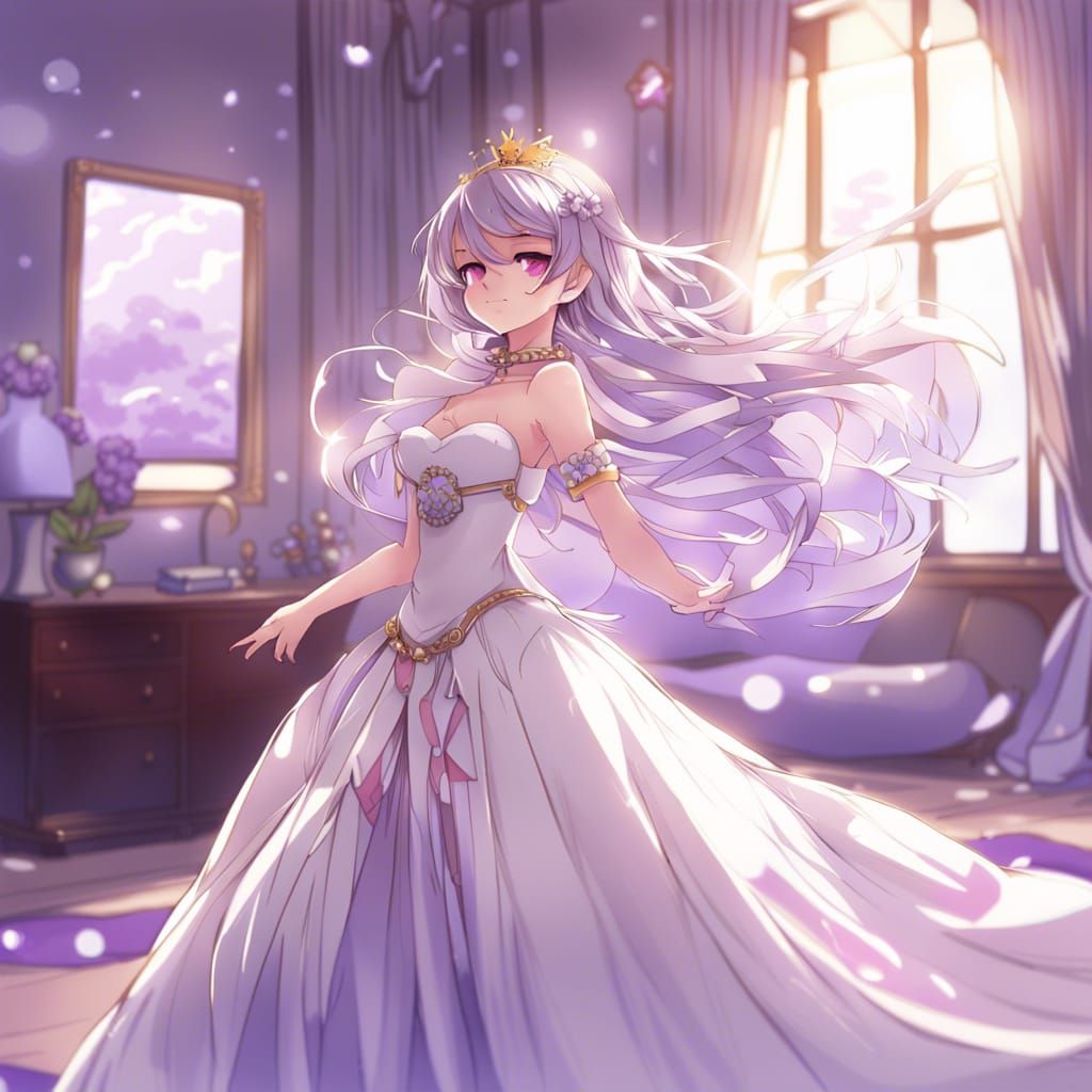 Queen Dancing in Bedroom, Anime Key Visual