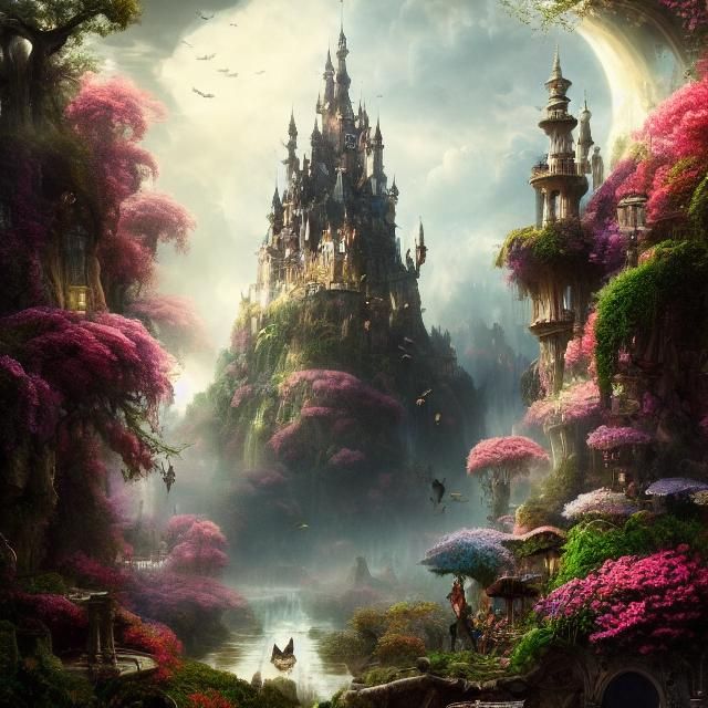 Epic Cinematic Wonderland Digital Matte Painting