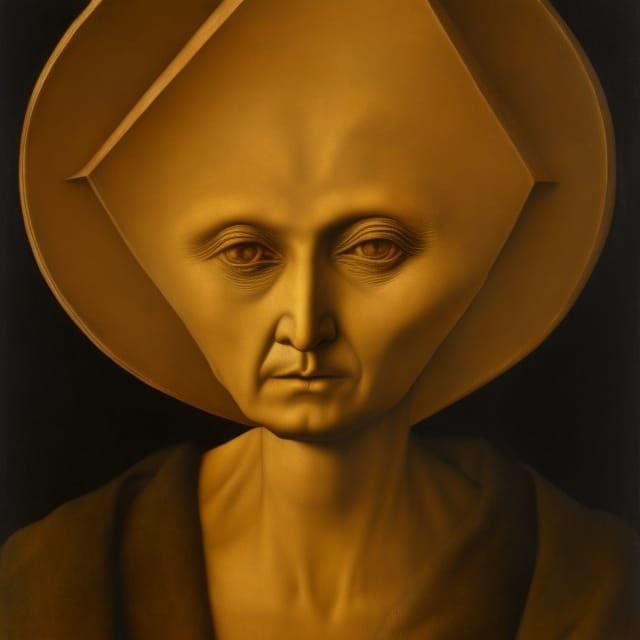 Cursed Icon of Saint Chachi in Medieval Style