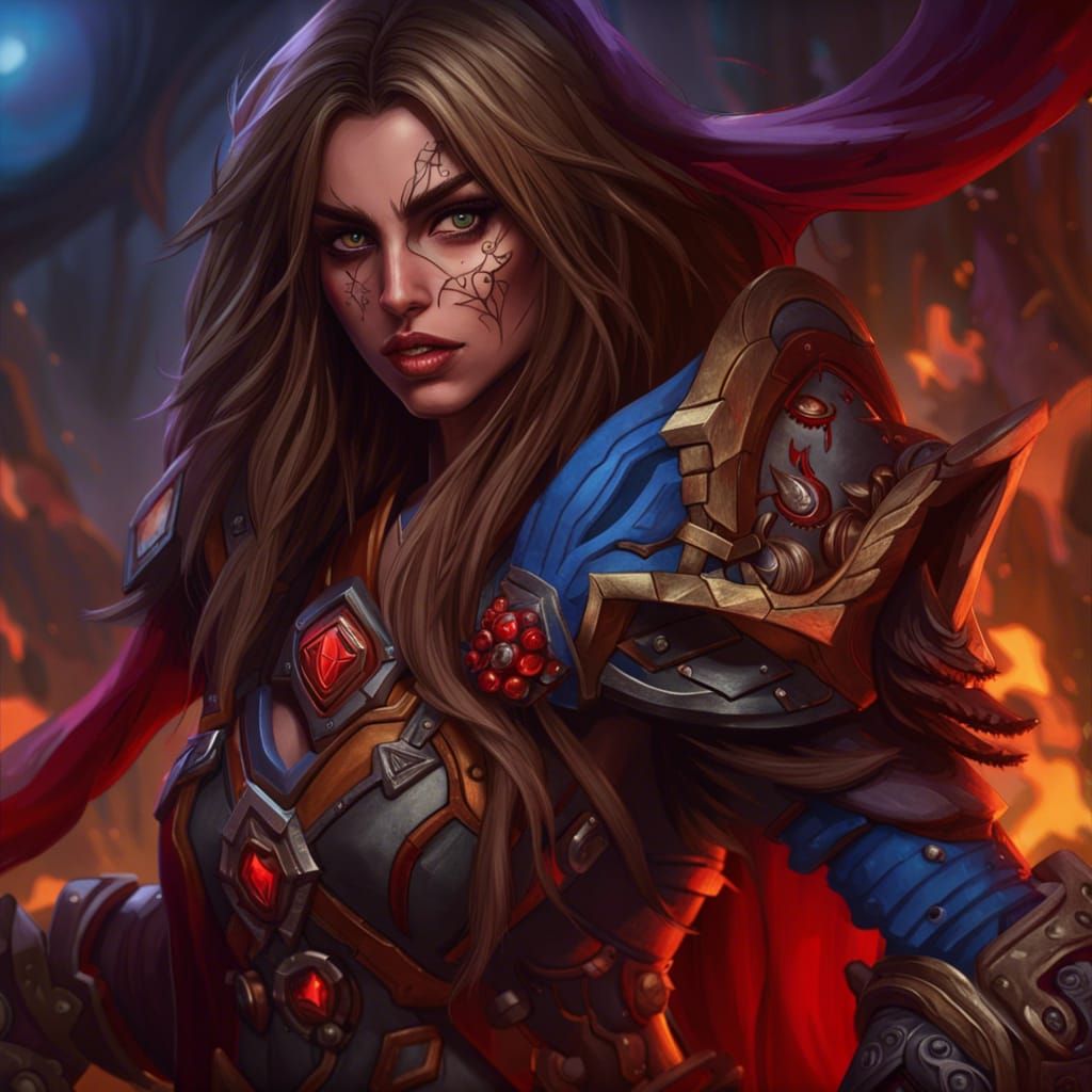 Ana De Armas as Horde Warrior: Digital Art