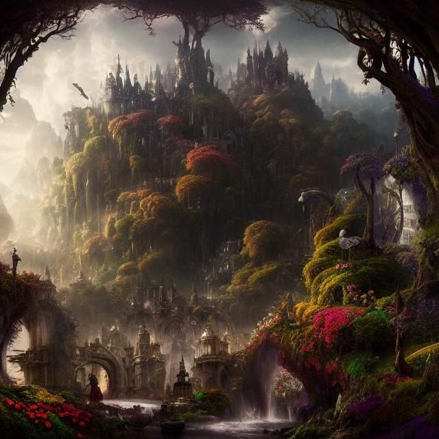 Epic Wonderland: A Stunning Digital Matte Painting