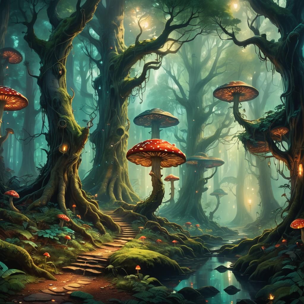 Enchanted Forest Concept Art in Unreal Engine 5