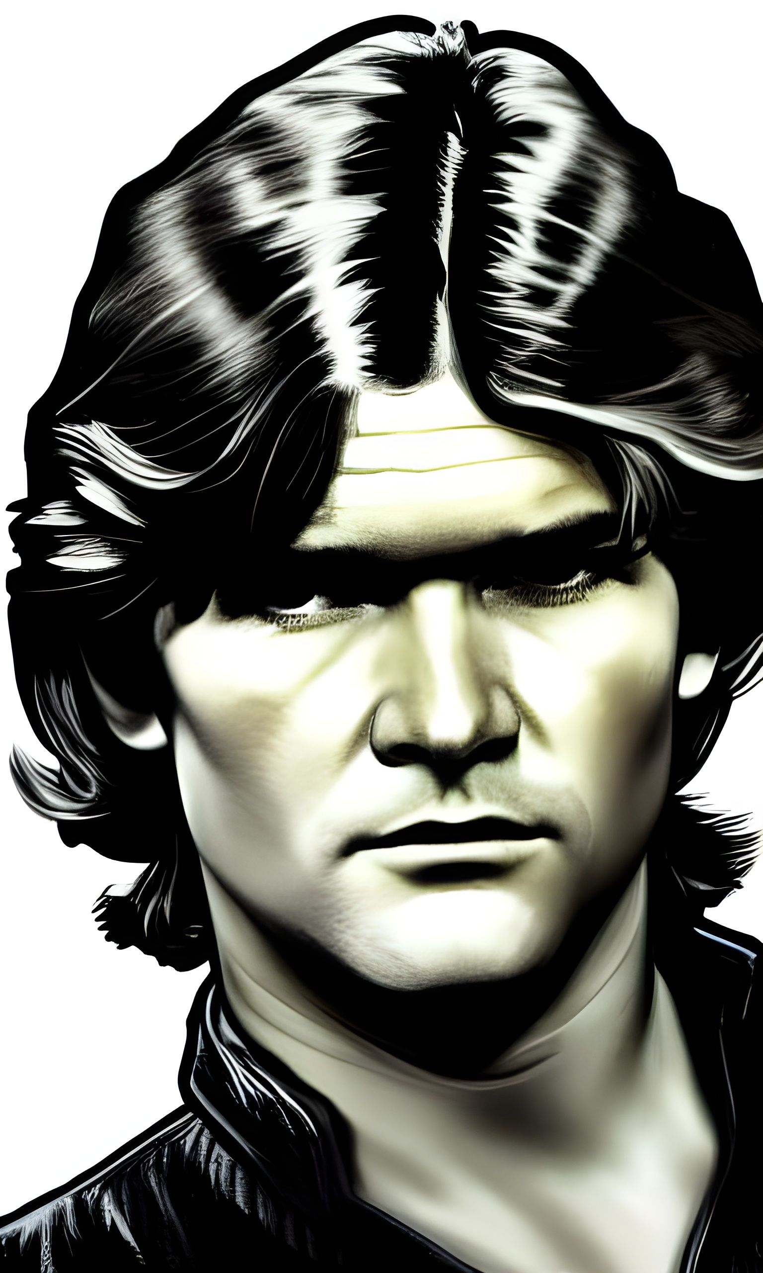 Kurt Russell as Han Solo: Detailed Concept Art Portrait