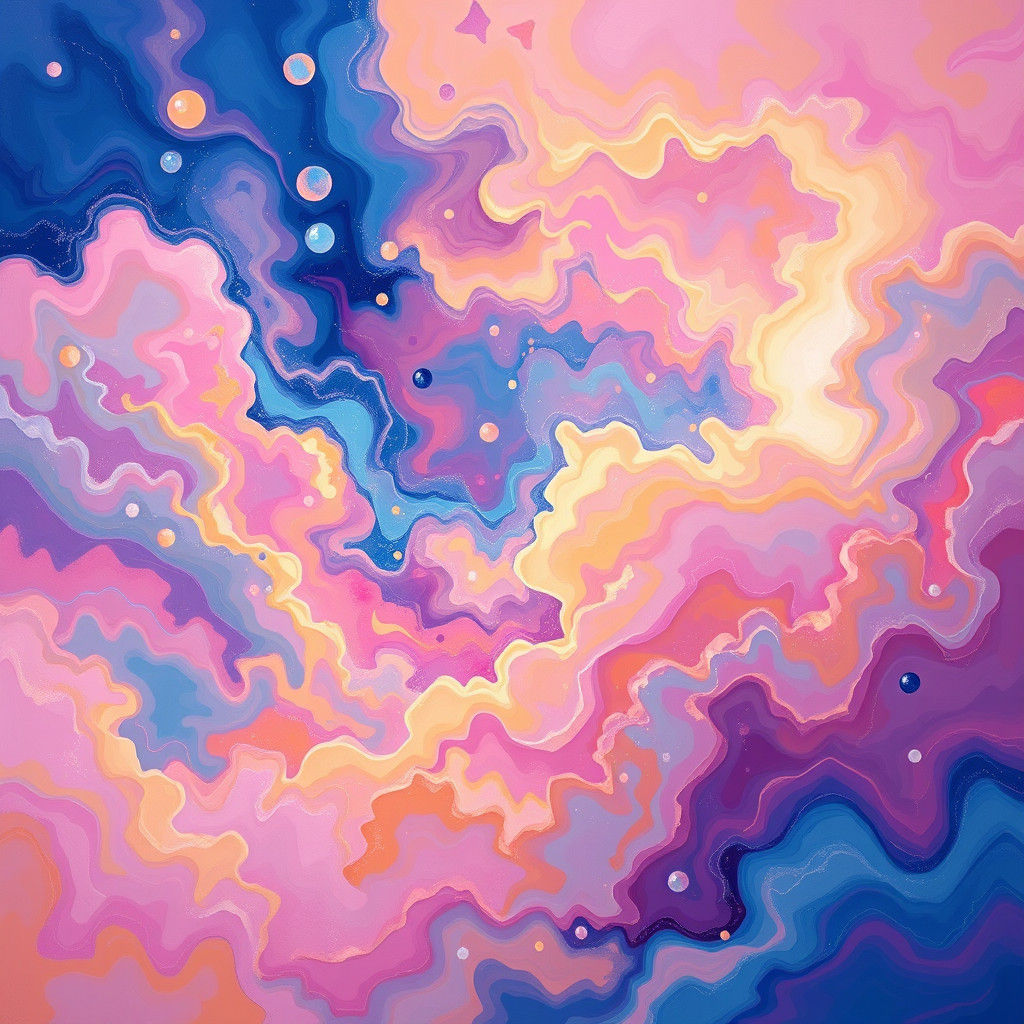 Abstract Dreamscape of Love, Peace and Euphoria