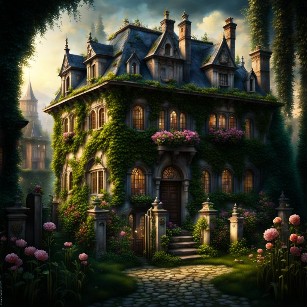 Romantic Renaissance Noble House with Garden