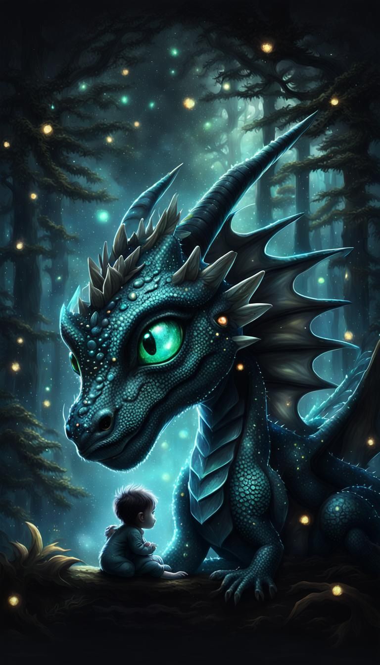 Adorable bébé dragon