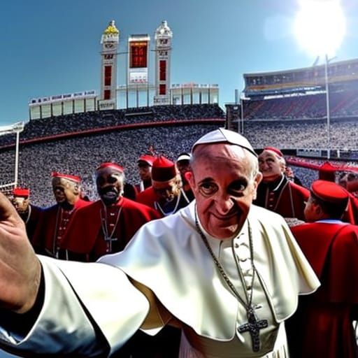 Pope Francis Takes a Whimsical Selfie