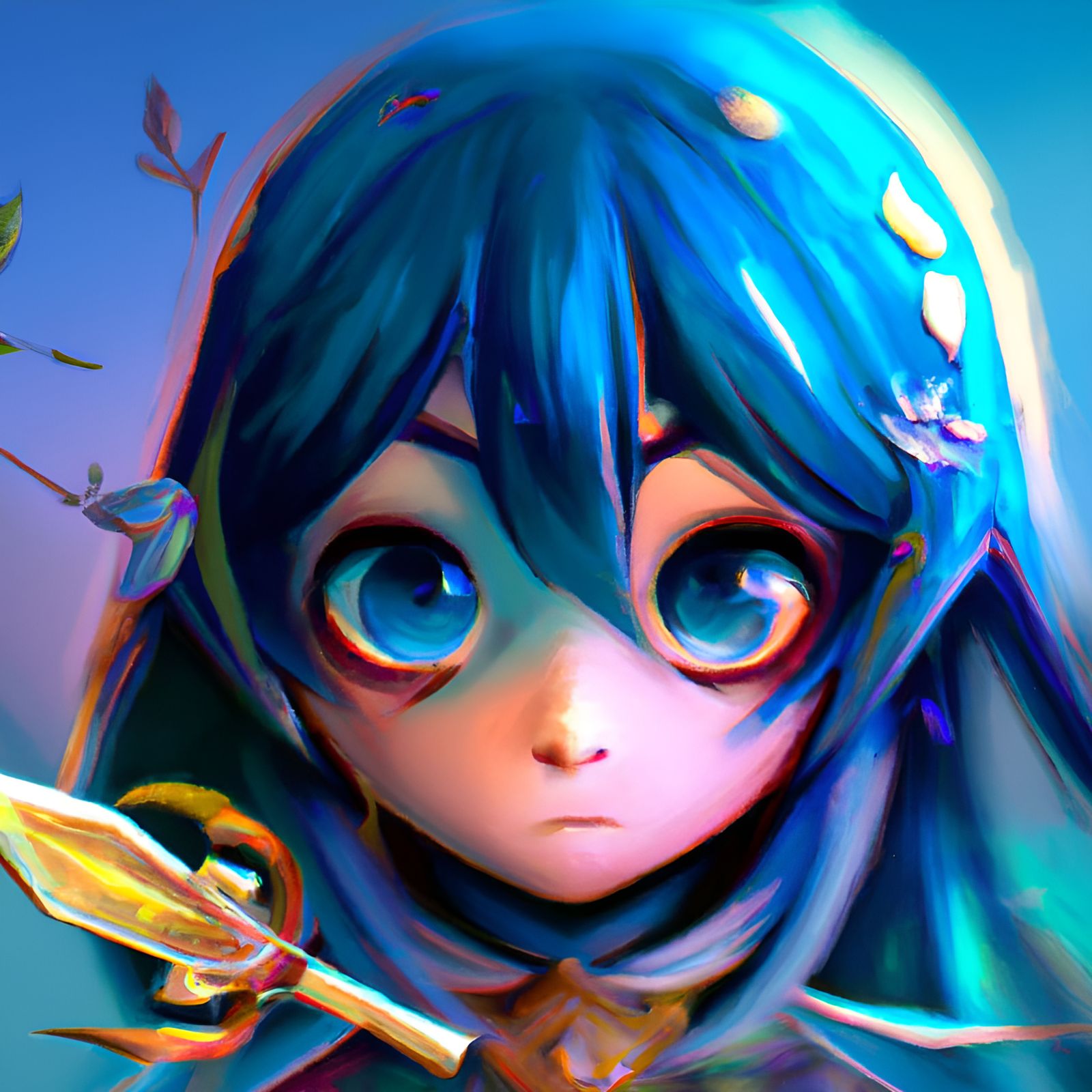 Chibi Lucina Portrait from Fire Emblem in Digital Art