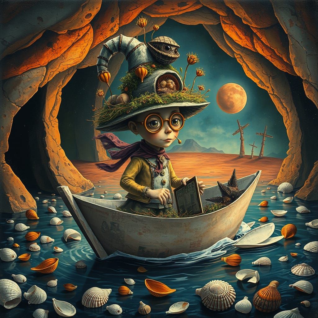 Whimsical Crypt on Mars: Halloween Christmas Fusion