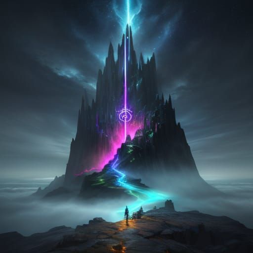 Celestial Being Overlooking Elemental Clash