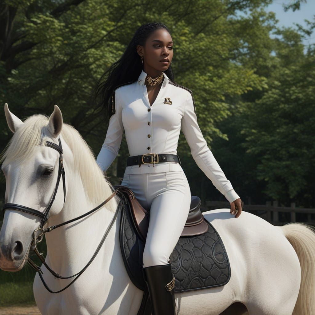 Regal Ebony Goddess in Dark Fantasy Concept Art