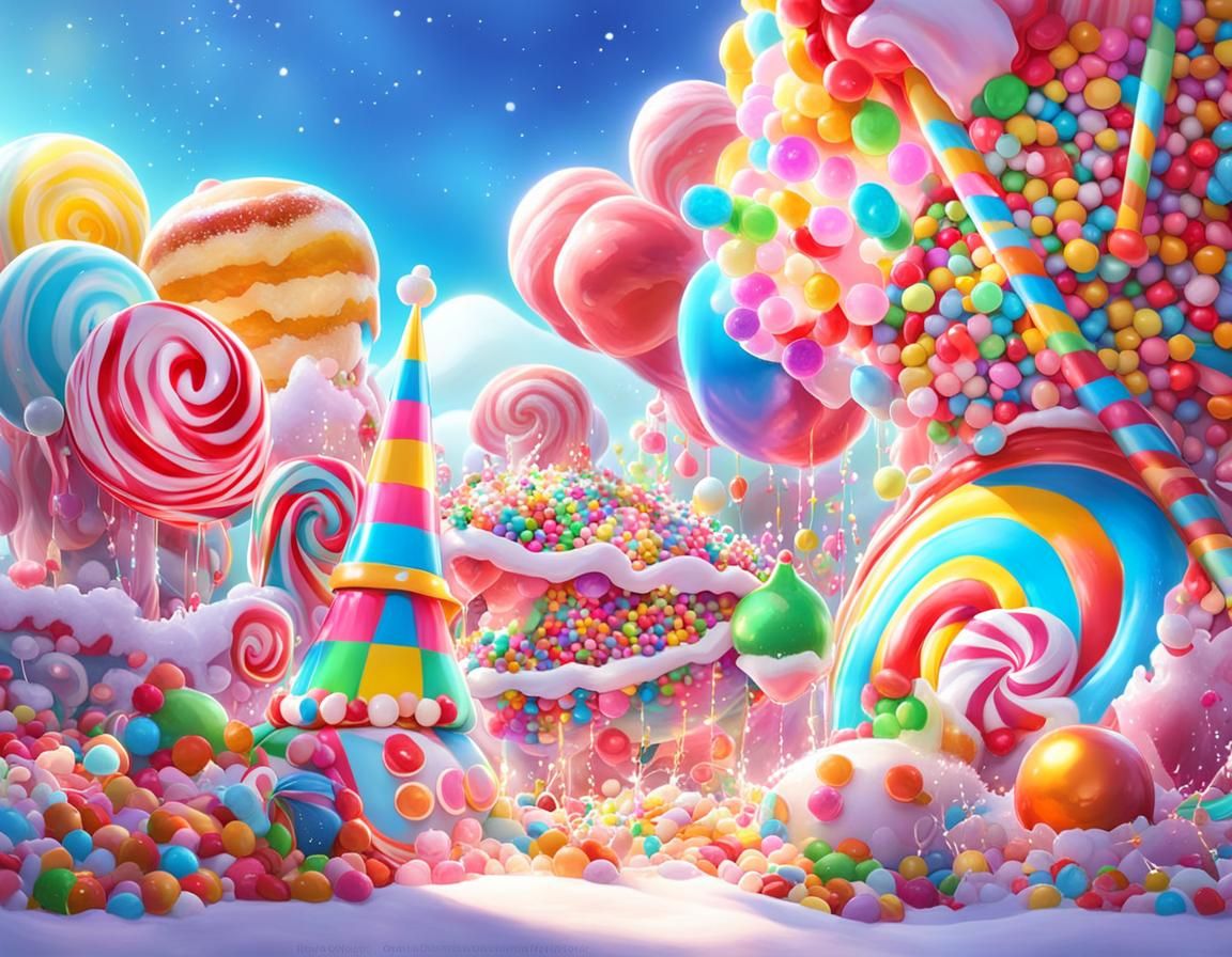AI Sisters Celebrate Christmas in Candyland