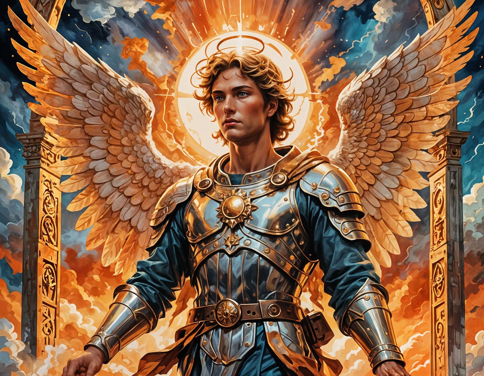 Biblical Angel Arioch: Enigmatic Eye Concept Art