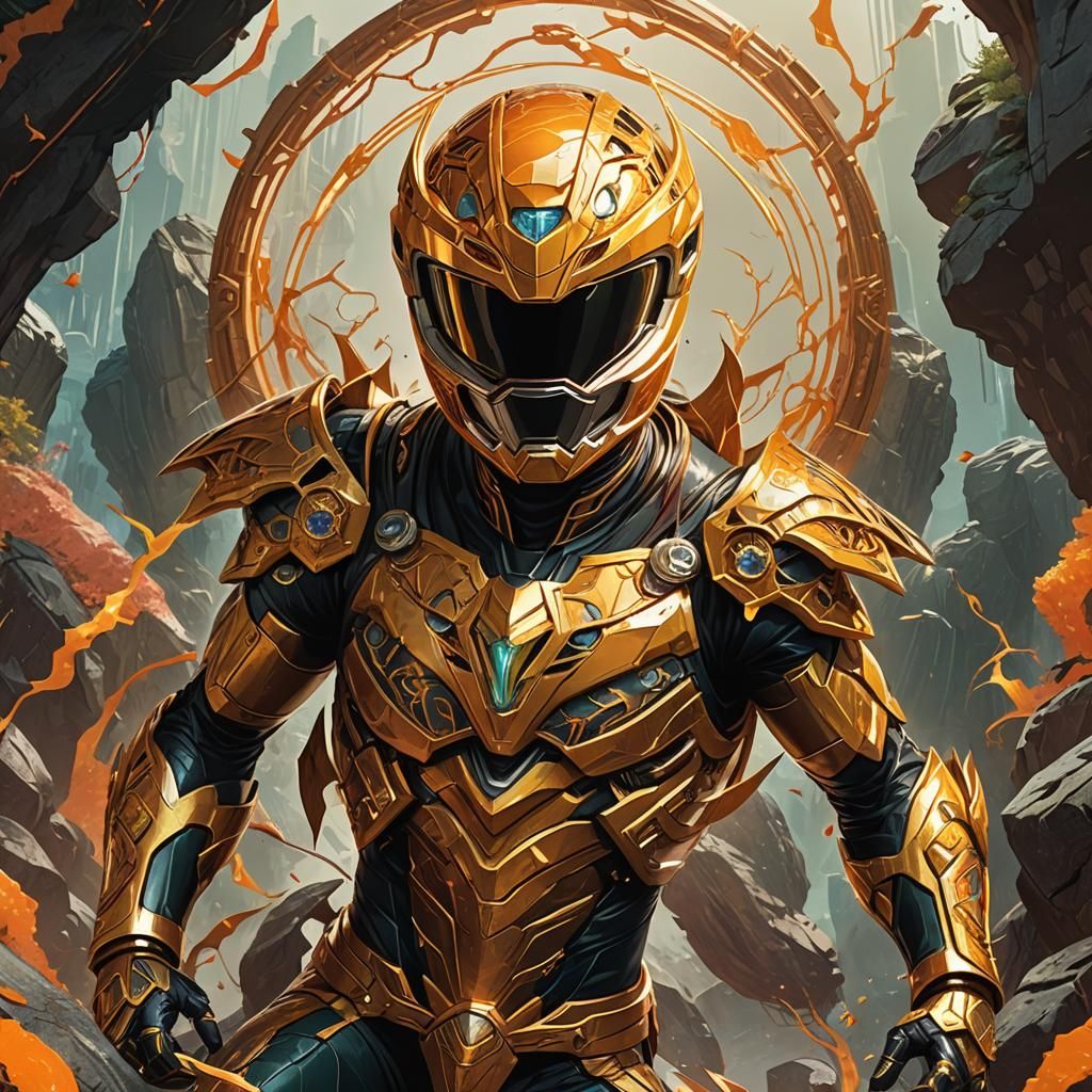 Orange Power Ranger of Rock and Stone