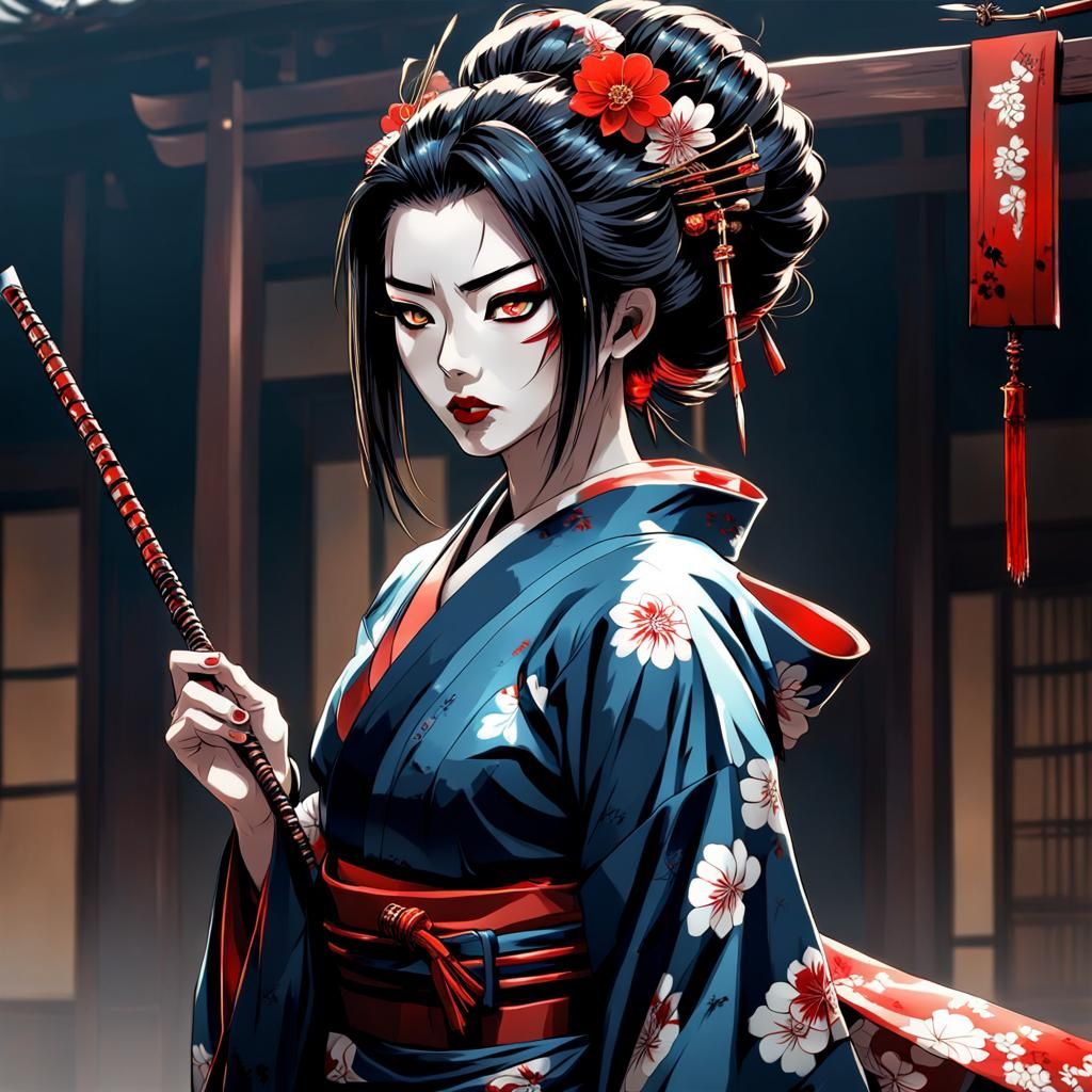 Geisha girl assassin