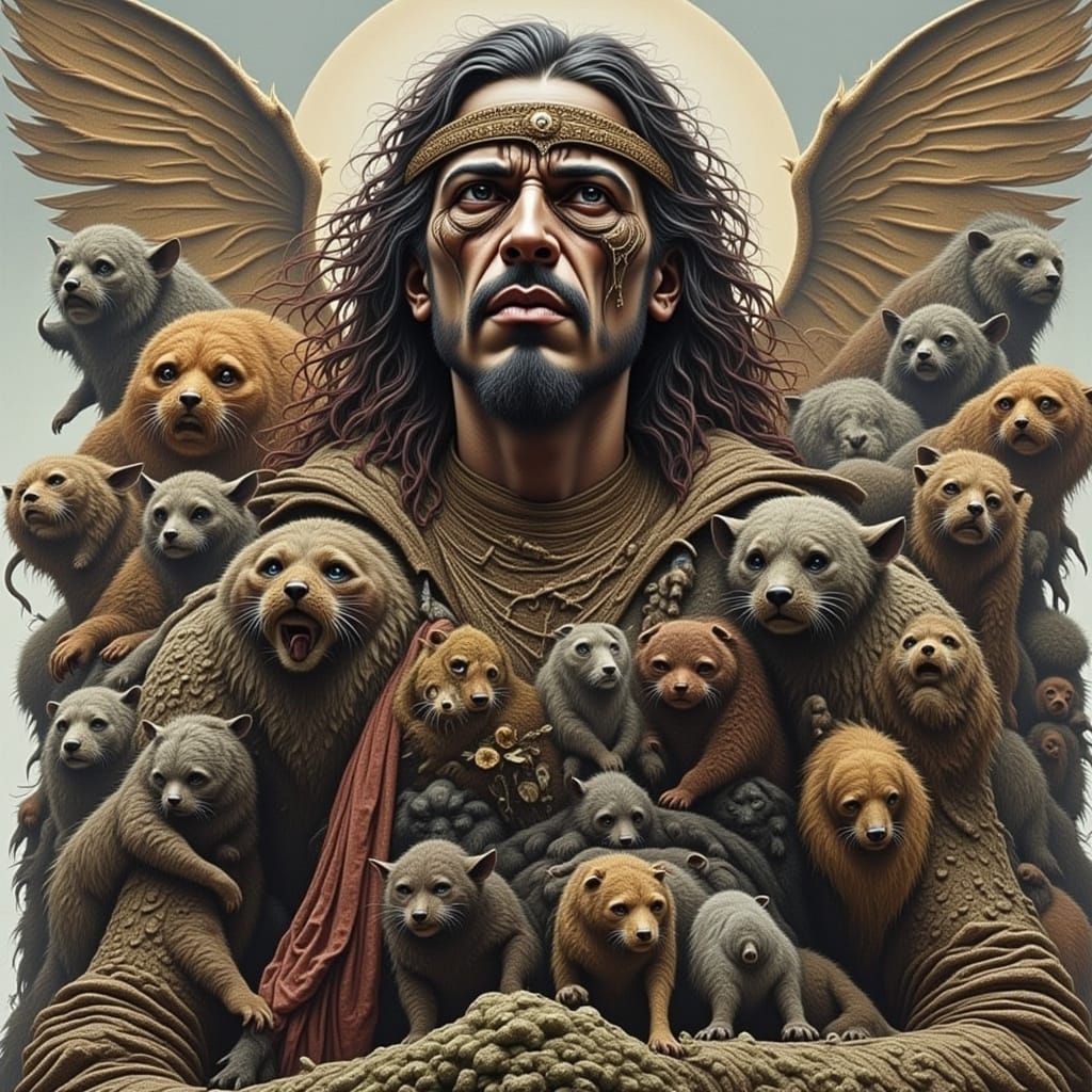 Abstract Organic Form Generated by AI