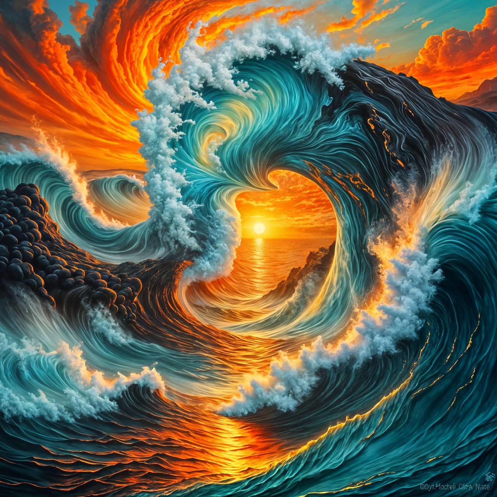 Yin Yang: Lava Meets Ocean