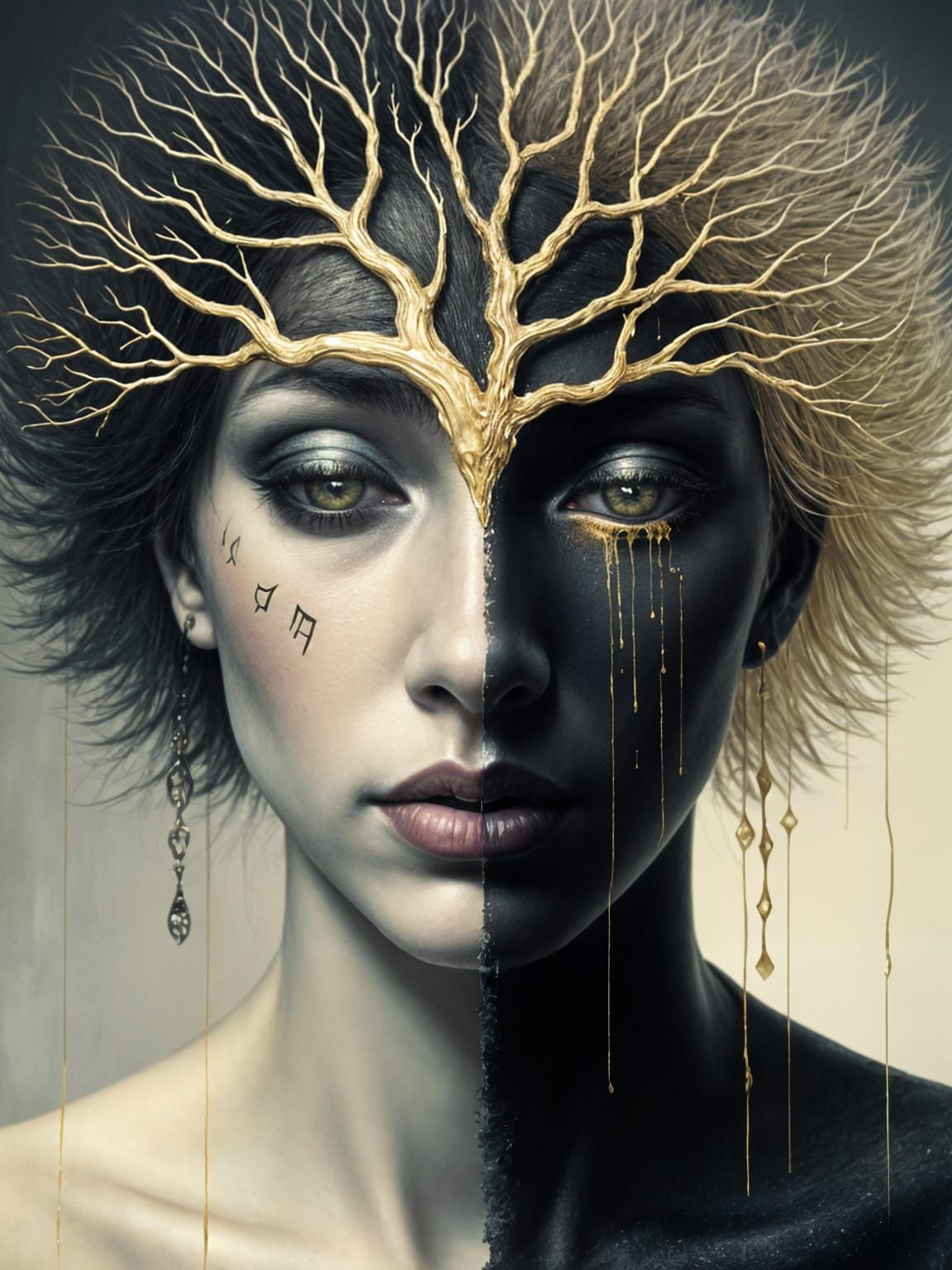 Surrealist Duality in Chiaroscuro