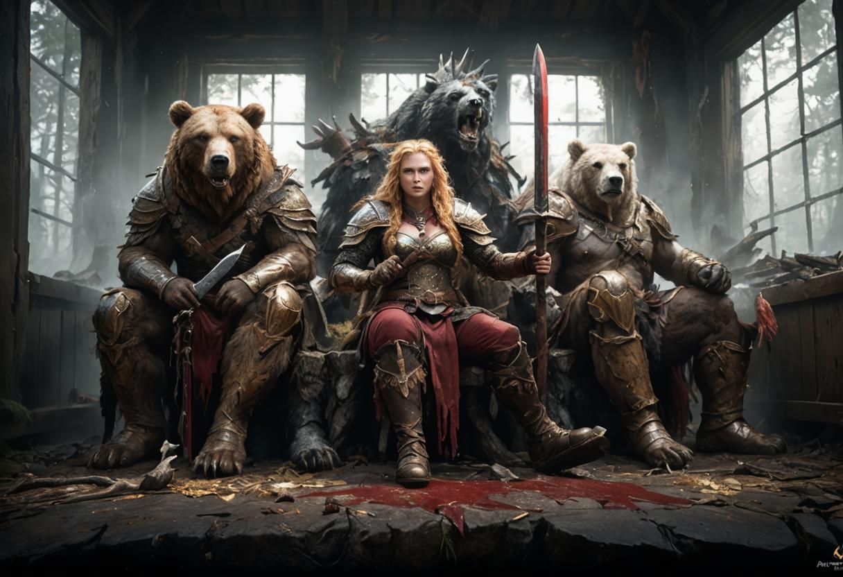 Goldilocks, barbarian queen of bears