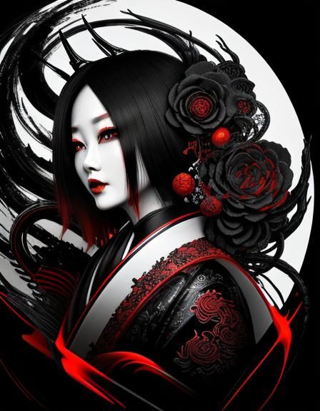 Mesmerizing Yurei Ceramic Figure in a Nightmare World